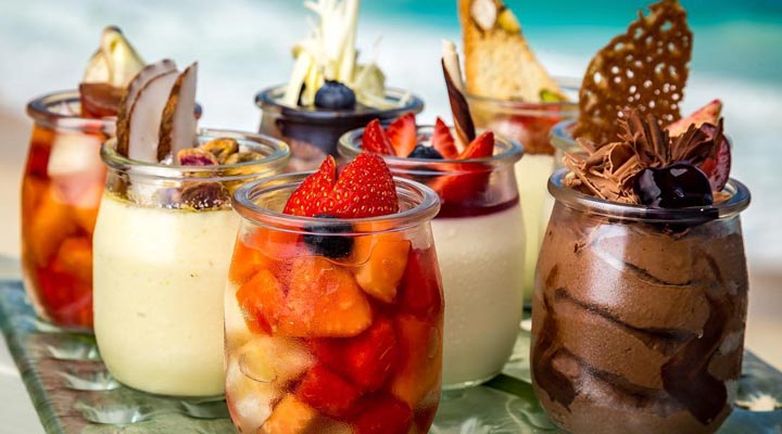 Banyan-Tree-Resort-Spa-Anse-Intendance-Dessert-Efterratt-Fruit-Frukt-Glass