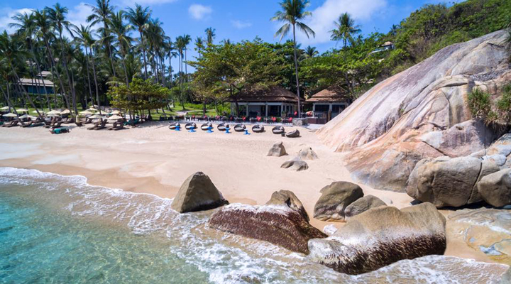 Banyan-Tree-Samui-Beach-Strand-Sand-Rock-Rocks-Stenar