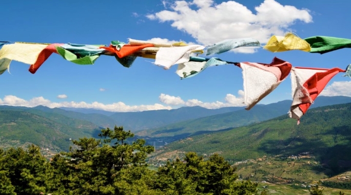 Bhutan-view-across-Thimphu-Indcen-Resor1