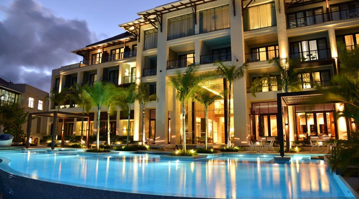 Eden-Bleu-Hotel-Spa-Eden-Island-Pool-Pools-Facade-Fasad-Night-Natt