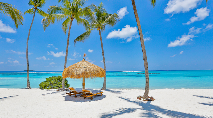 Emerald-Maldives-Resort-Spa-Beach-Strand-Sunbed-Palm