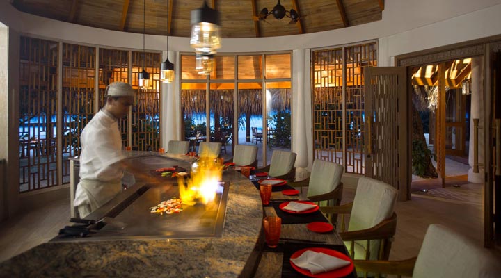 Milaidhoo-Resort-Hotel-Spa-Teppaniyaki-Grill-Grills-Grilla-Restaurant-Restaurang