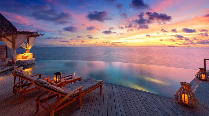 Milaidhoo-Resort-Spa-Water-Residence-Sunset-Sun-Sol