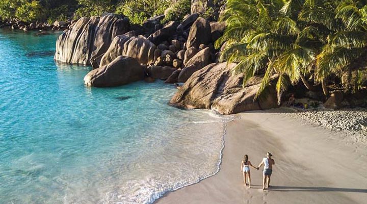 Seychelles-Seychellerna-Anse-Georgette-Praslin-Beach-Strand-Sand-Lagoon-Lagun