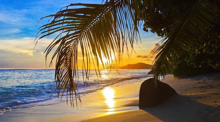 Seychelles-Seychellerna-Sunset-Mahe-Praslin