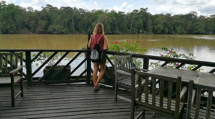 Sukau-Rainforest-Lodge-Arrival-Pier-Dock-Hamn-River-Flod